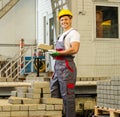 Young worker on a factory Royalty Free Stock Photo