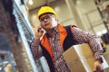 Worker In Warehouse Preparing Goods For Dispatch Royalty Free Stock Photo