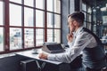 Young writer at work Royalty Free Stock Photo