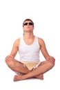Young yoga man