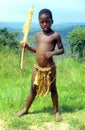 Young Zulu boy at pheZulu tourist venue near Durban