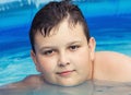 Youngster in swimming pool Royalty Free Stock Photo