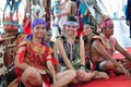 Youngsters of Murut tribe in their traditional costume