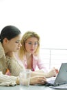 Youngwomen at work Royalty Free Stock Photo