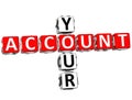 Your Account Crossword Royalty Free Stock Photo