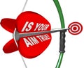 Is Your Aim True? Question on Bow and Arrow Target