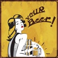 Your beer wallpaper.. Vector illustration decorative design