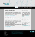 Your Blog! Personal presentation with your own blog. Modern flat design website template.