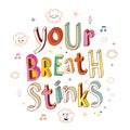 Your breath stinks Royalty Free Stock Photo