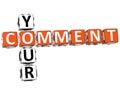 Your Comment Crossword