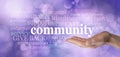 Your Community matters word tag cloud Royalty Free Stock Photo