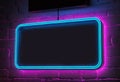 Your design on a neon sign, neon sign template for printing your logo (name)