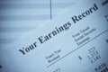 Your Earnings Record Royalty Free Stock Photo