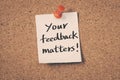 Your feedback matters Royalty Free Stock Photo