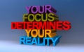 your focus determines your reality on blue