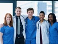 Your highly qualified healthcare team. Portrait of a team of confident young doctors working in a hospital. Royalty Free Stock Photo