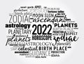 Your 2022 HOROSCOPE word cloud collage , concept background Royalty Free Stock Photo