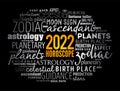 Your 2022 HOROSCOPE word cloud collage , concept background Royalty Free Stock Photo