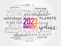 Your 2023 HOROSCOPE word cloud collage , concept background Royalty Free Stock Photo