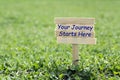 Your journey starts here Royalty Free Stock Photo