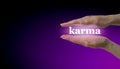 Your Karma is in Your Hands Royalty Free Stock Photo