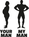 Your man and my man - fit compared to overweight