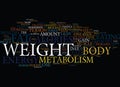 Your Metabolism And Fat Loss Text Background Word Cloud Concept