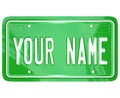 Your Name License Plate Personalized Vanity Badge