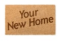 Your New Home Welcome Mat On White Royalty Free Stock Photo