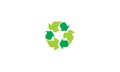 Clothing recycle logo vector icon