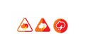 Weather application icon logo vector