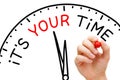 It Is Your Time Clock Concept Royalty Free Stock Photo