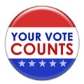 Your vote counts Royalty Free Stock Photo