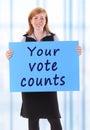 Your vote counts Royalty Free Stock Photo