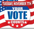 YOUR VOTE COUNTS Royalty Free Stock Photo