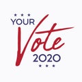 Your Vote 2020 election logo