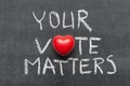 Your vote matters Royalty Free Stock Photo