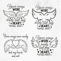 Your wings were ready but my heart was not bundle, Angel wings bundle, in loving memory, memorial day, files for cricut, angel