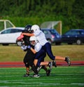 Youth American Football the take down Royalty Free Stock Photo