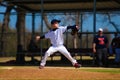 Youth baseball pitcher in wind up Royalty Free Stock Photo