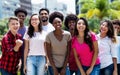 Youth of Brazil - Latin and hispanic and african american and caucasian young adults Royalty Free Stock Photo