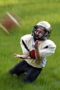 Youth Catching Football Royalty Free Stock Photo