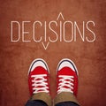 Youth Decision Making Concept, Top View Royalty Free Stock Photo