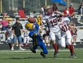 Youth football fumble 1 Royalty Free Stock Photo