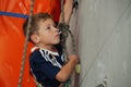 Youth indoor climbing