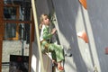 Youth indoor climbing