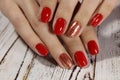 Youth manicure design Royalty Free Stock Photo