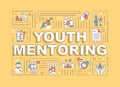 Youth mentoring word concepts banner Royalty Free Stock Photo
