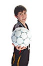 Youth with soccer ball