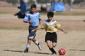 Boys Youth Soccer Action. Royalty Free Stock Photo